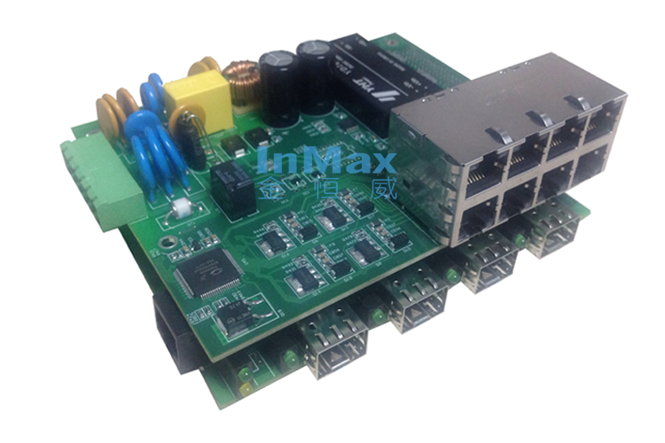 i612A-PCBA  8+4G口 嵌入式增強網管型工(gōng)業以太網交換機