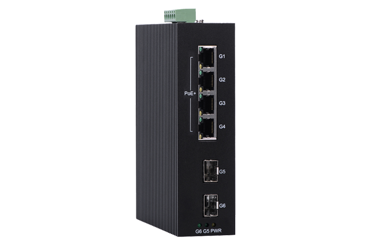 P506A(P506-2SFP-4P)全千兆非管理(lǐ)型PoE工(gōng)業以太網交換機