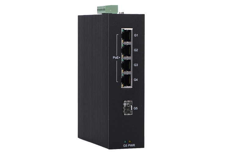 P505A(P505-1SFP-4P)全千兆非管理(lǐ)型PoE工(gōng)業以太網交換機