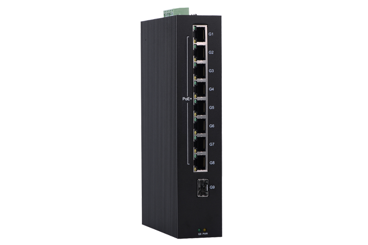 P509A (P509A-1SFP-8P)1光8電(diàn)全千兆非管理(lǐ)型PoE工(gōng)業以太網交換機